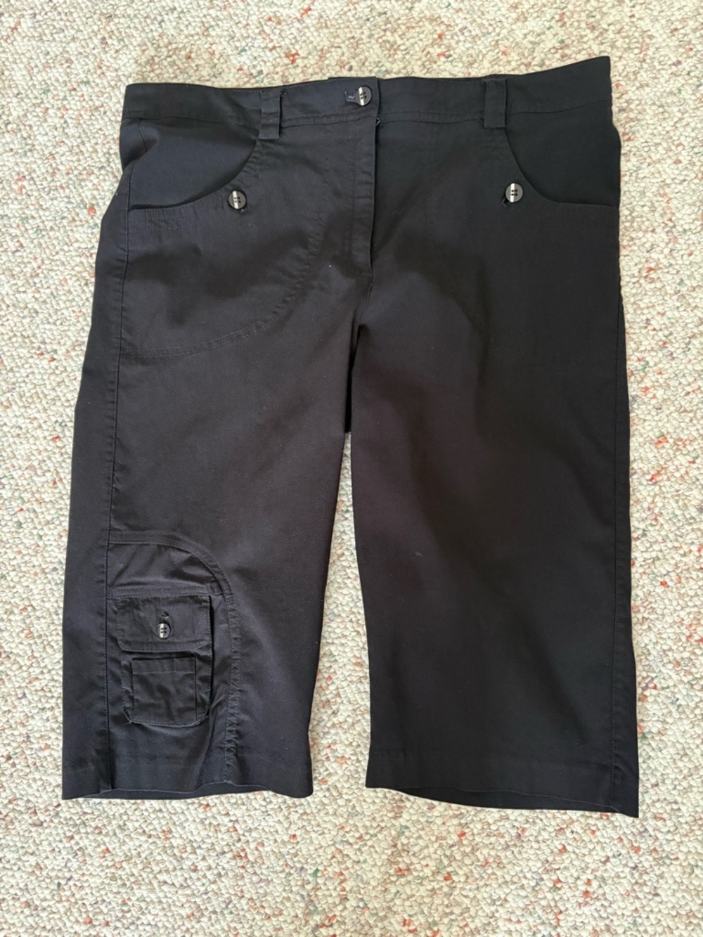 JAMIE SADOCK Golf Black Cargo Bermuda Shorts Size 12
